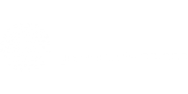 Green Circle Salon Logo White